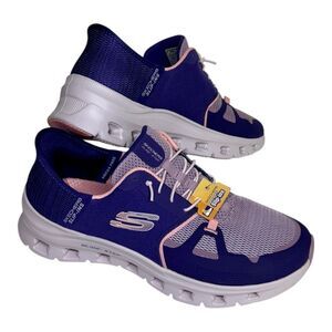 New Skechers Slip Ins Glide Step Pro Sneakers Purple Coral Women’s 10